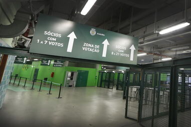 Estádio de Alvalade preparado para as eleições no Sporting
