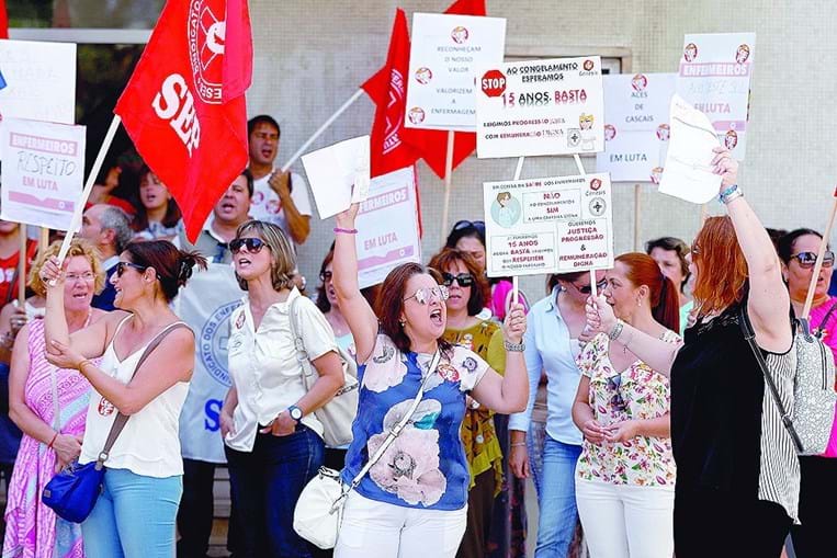 Greve de enfermeiros em Lisboa