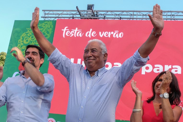 António Costa num comício do PS em Vila Verde
