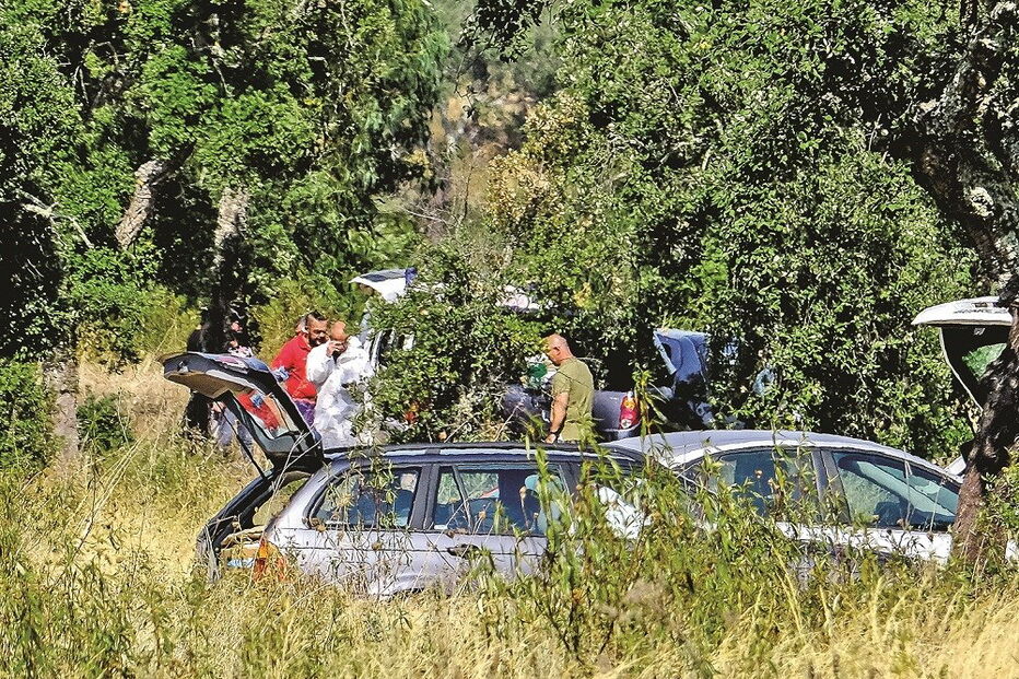  Local onde o corpo do triatleta foi encontrado, na EM 1070, perto de Avis