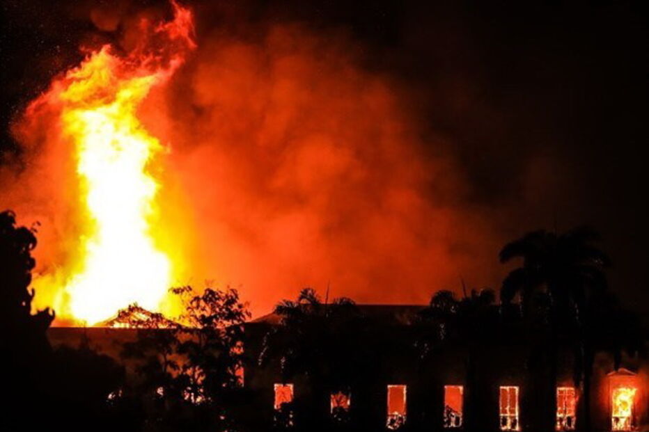 Incêndio destruiu Museu Nacional no Rio de Janeiro
