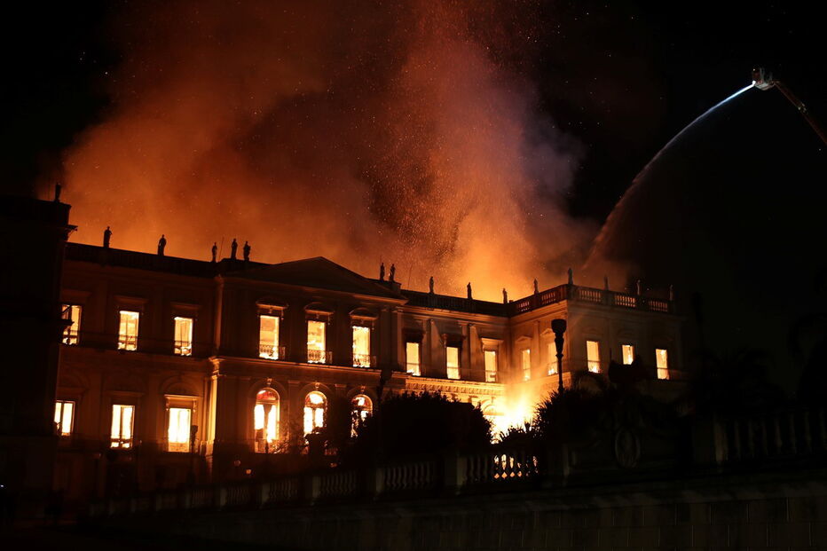 Incêndio destruiu Museu Nacional no Rio de Janeiro