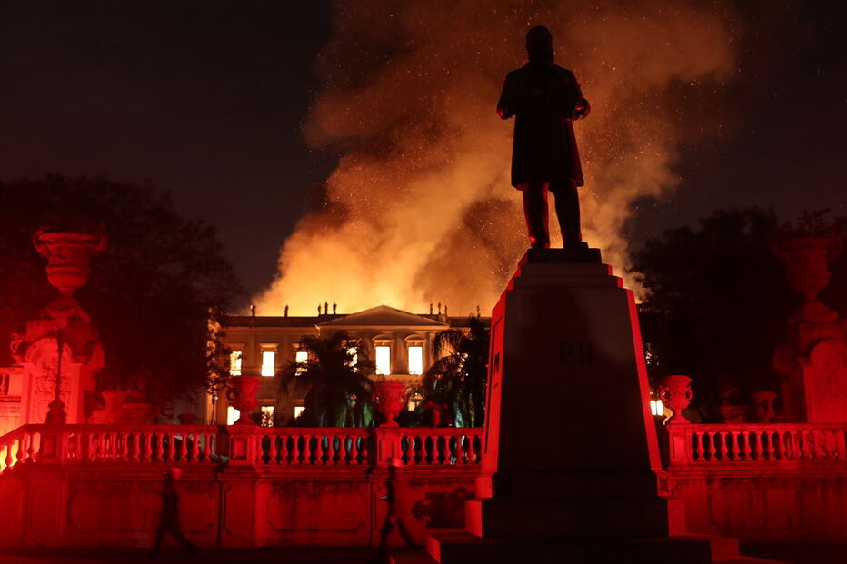 Incêndio destruiu Museu Nacional no Rio de Janeiro