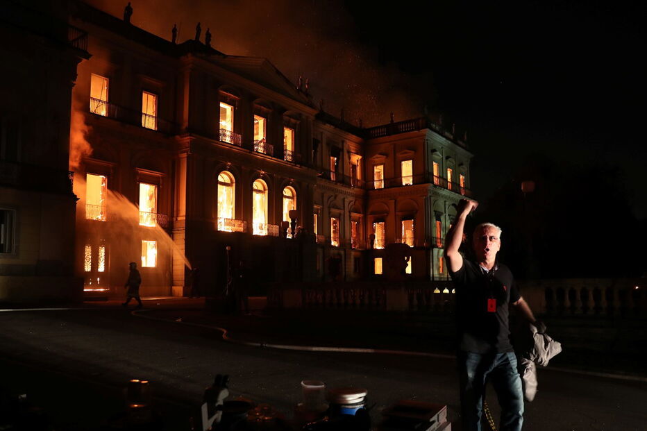 Incêndio destruiu Museu Nacional no Rio de Janeiro
