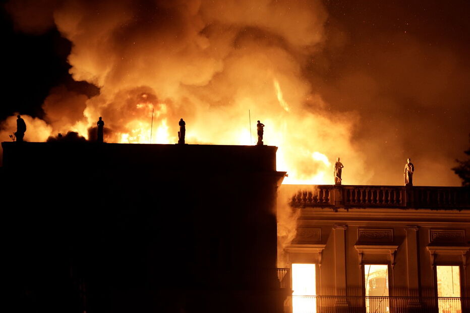 Incêndio destruiu Museu Nacional no Rio de Janeiro