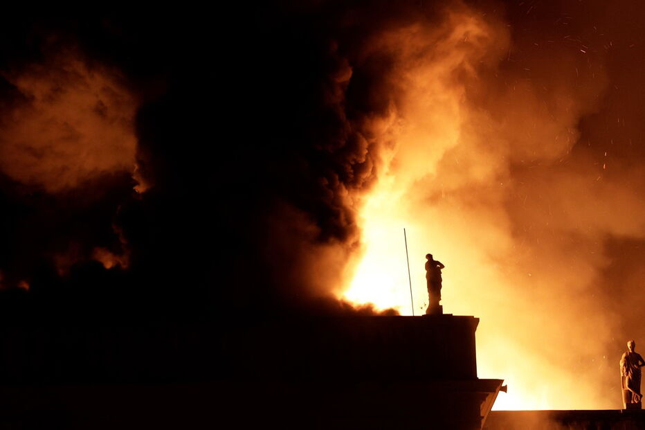 Incêndio destruiu Museu Nacional no Rio de Janeiro