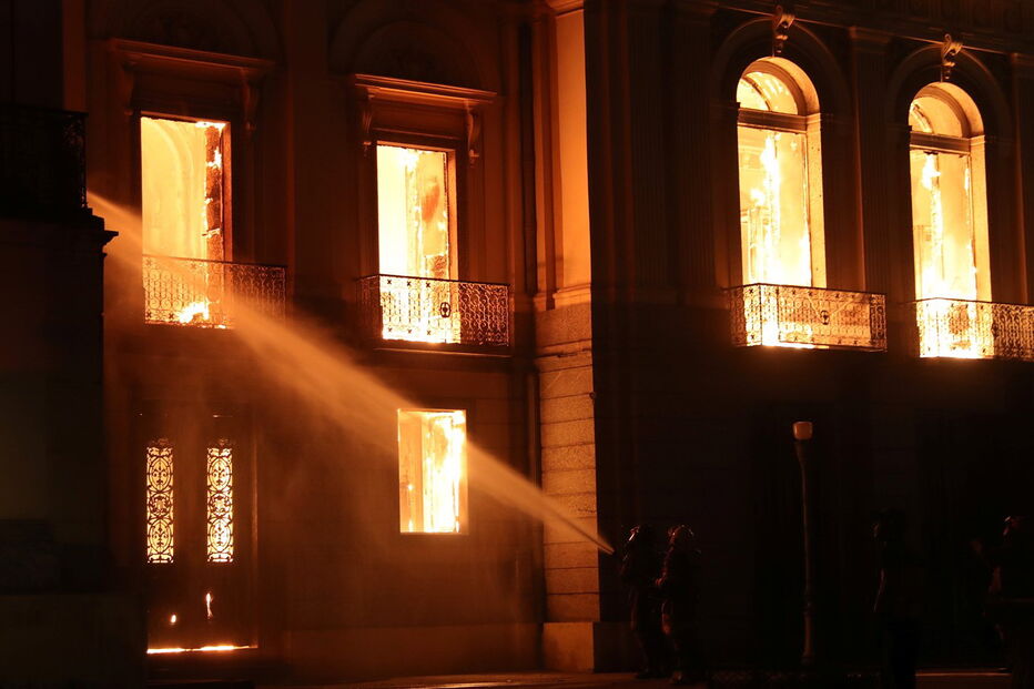 Incêndio destruiu Museu Nacional no Rio de Janeiro