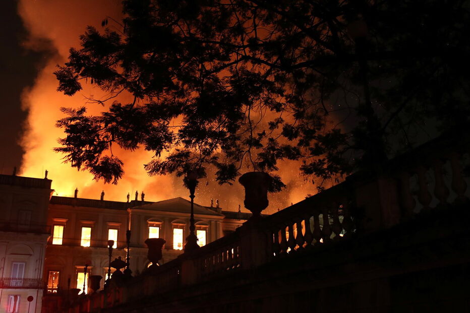 Incêndio destruiu Museu Nacional no Rio de Janeiro