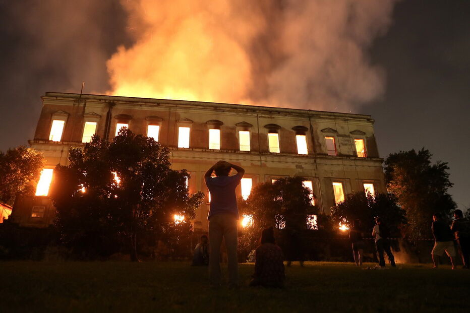 Incêndio destruiu Museu Nacional no Rio de Janeiro