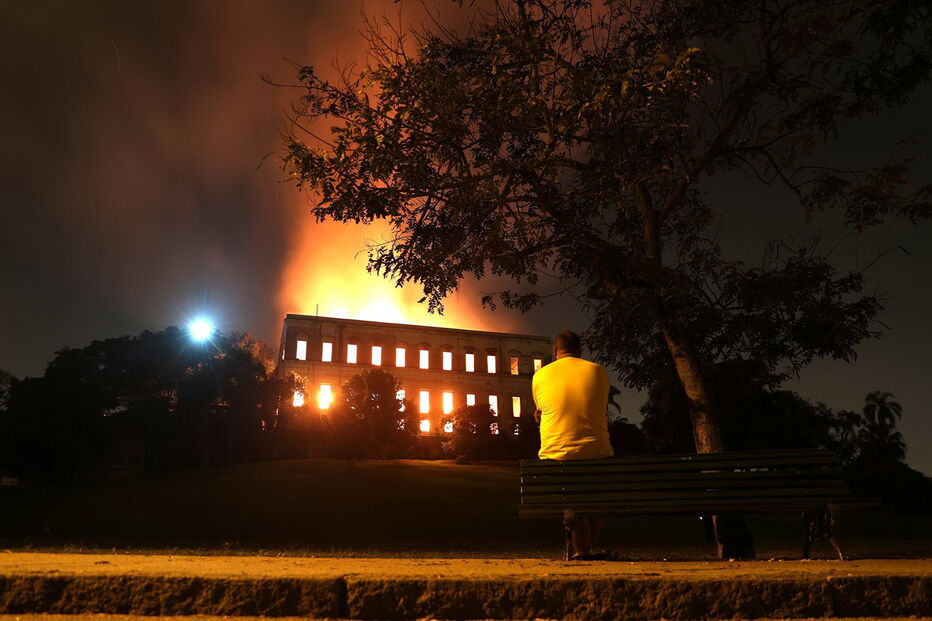 Incêndio destruiu Museu Nacional no Rio de Janeiro