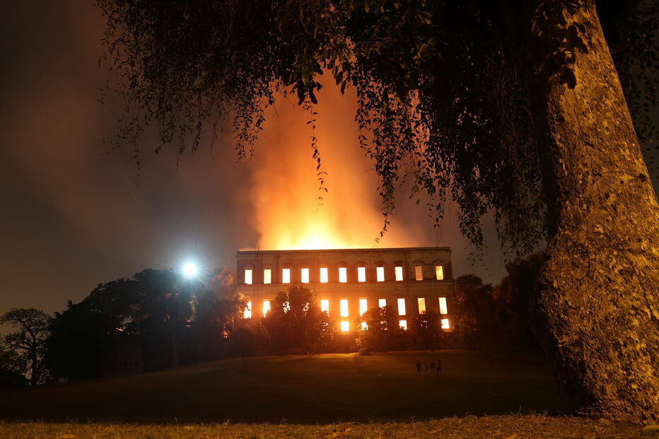 Incêndio destruiu Museu Nacional no Rio de Janeiro
