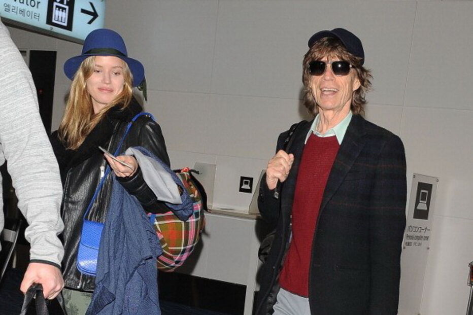 Georgia May e o pai Mick Jagger