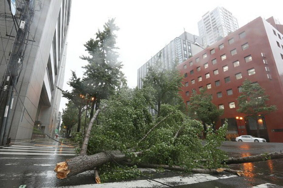 Furacão Jebi faz estragos no Japão
