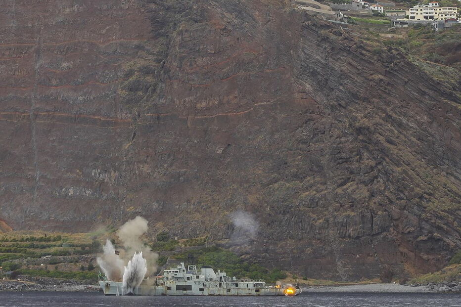 Corveta Afonso Cerqueira afundou nas águas da Madeira