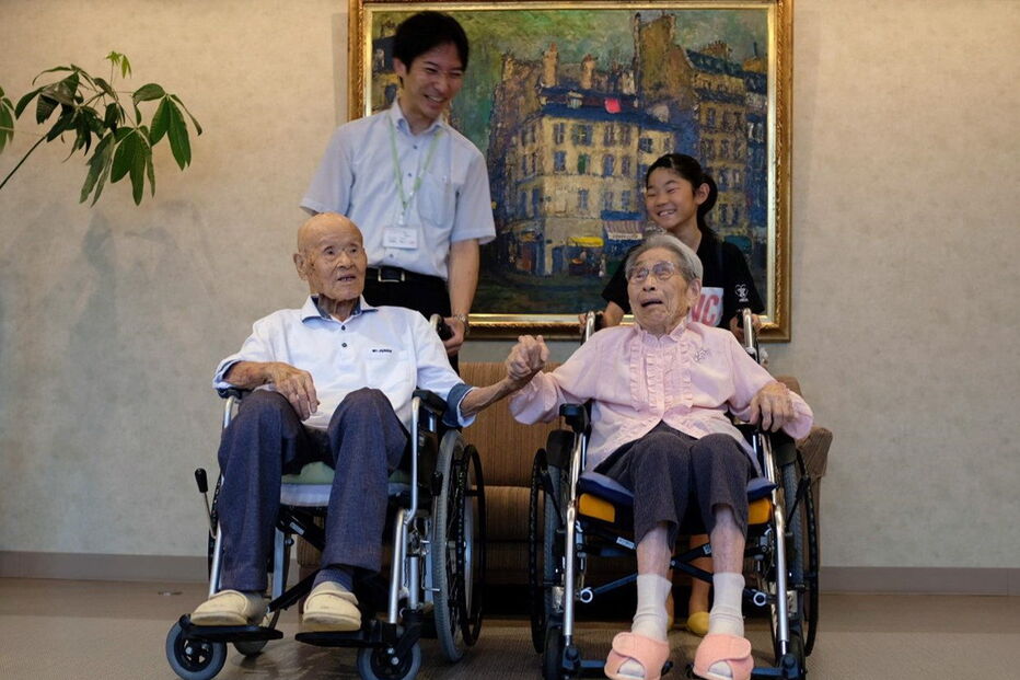 Casal japonês Masao e Miyako Matsumoto deu o nó há mais de 80 anos