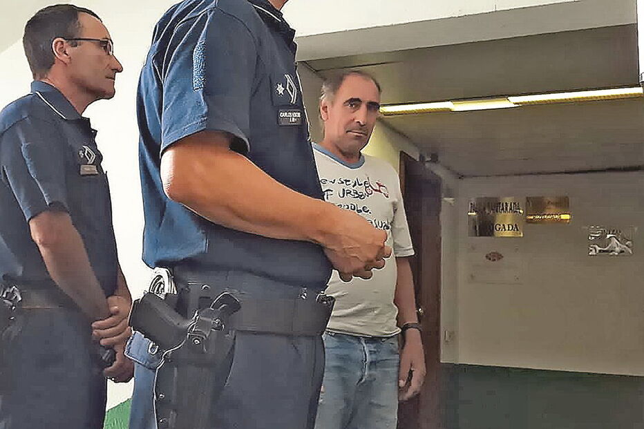 José Figueiredo quando saiu do Tribunal de Instrução Criminal de Coimbra, após ter sido ouvido por um juiz 