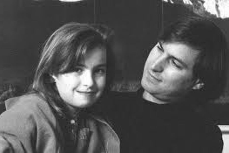 Lisa Brennan-Jobs com o pai, Steve Jobs