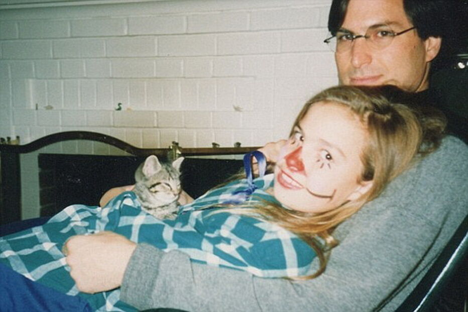 Lisa Brennan-Jobs com o pai, Steve Jobs