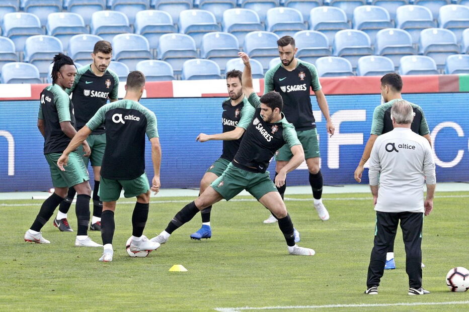 Treino da Seleção Nacional antes do jogo com a Croácia