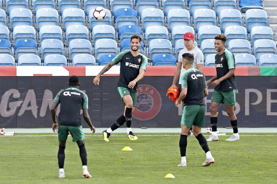 Treino da Seleção Nacional antes do jogo com a Croácia