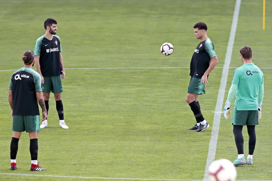 Treino da Seleção Nacional antes do jogo com a Croácia