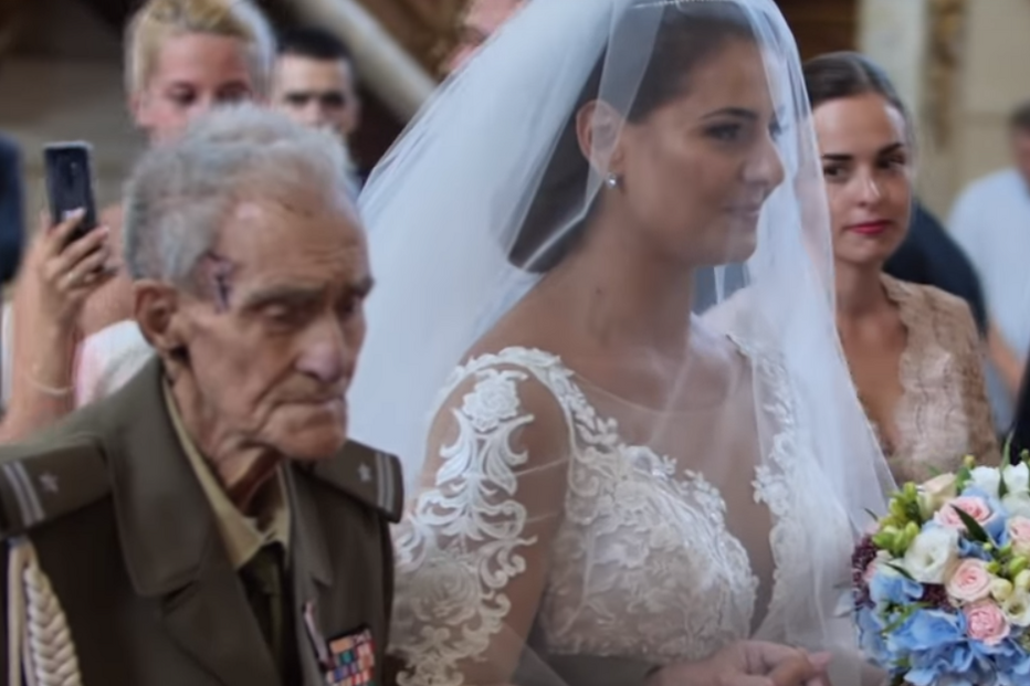 Herói de guerra morre dois dias após levar neta ao altar