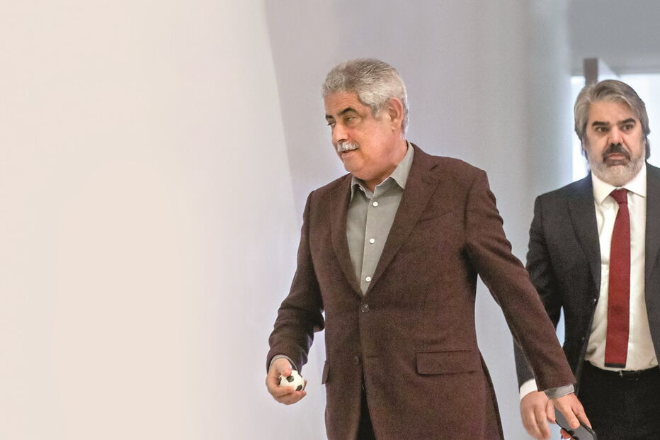 Luís Filipe Vieira com Paulo Gonçalves