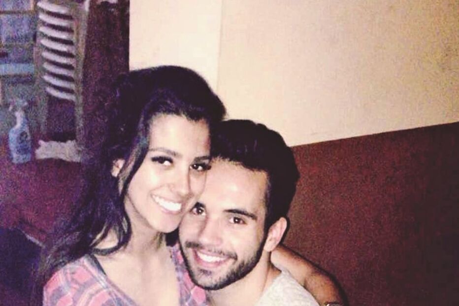 A modelo Sury Cunha com o atleta Ricardo Ribeiro