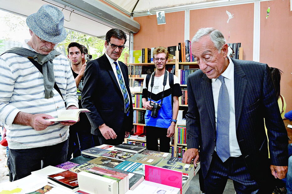 O Presidente da República, Marcelo Rebelo de Sousa, esteve ontem na abertura da Feira do Livro do Porto 