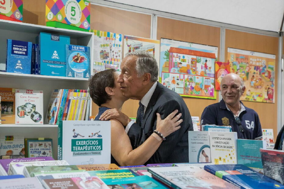 O Presidente da República, Marcelo Rebelo de Sousa, esteve ontem na abertura da Feira do Livro do Porto 