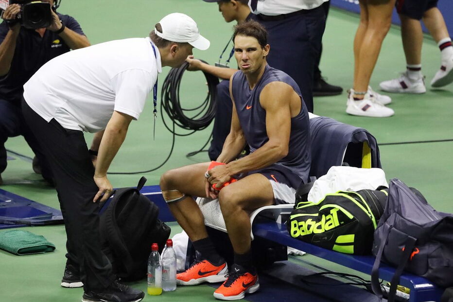 Nadal desiste da meia-final do US Open contra Del Potro por lesão