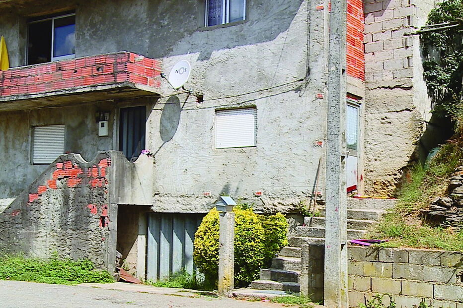 Casa onde ocorreu o ataque. O cão atacou a própria dona por razões desconhecidas 