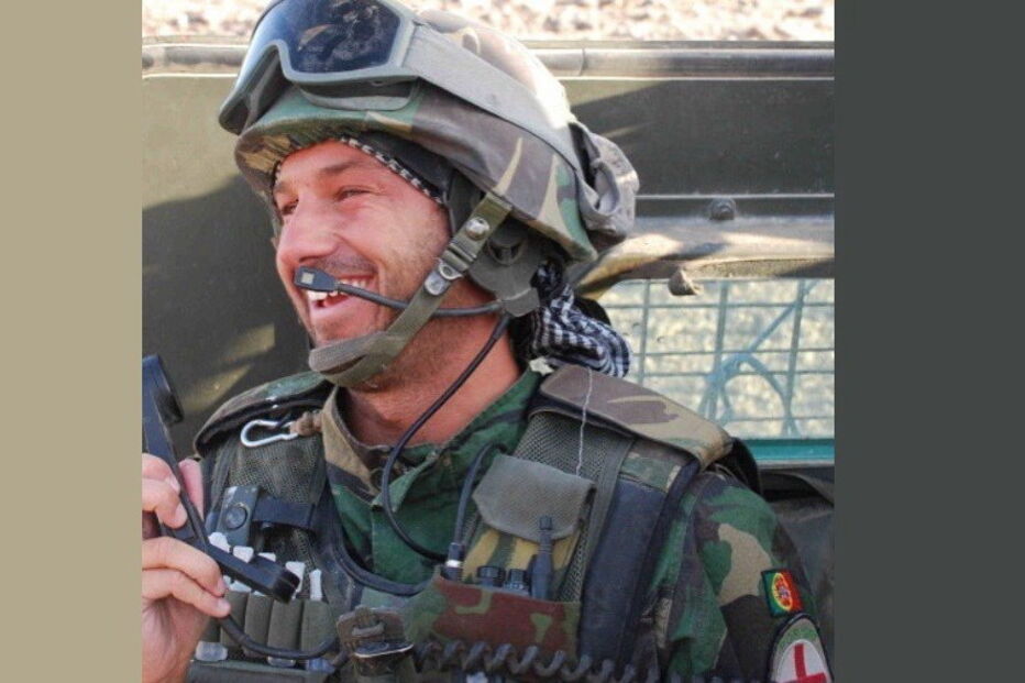 Frederico Varandas em missão no Afeganistão, em 2008