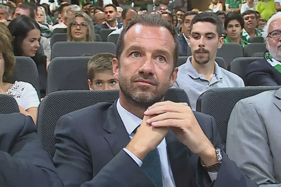 Frederico Varandas na tomada de posse como presidente do Sporting