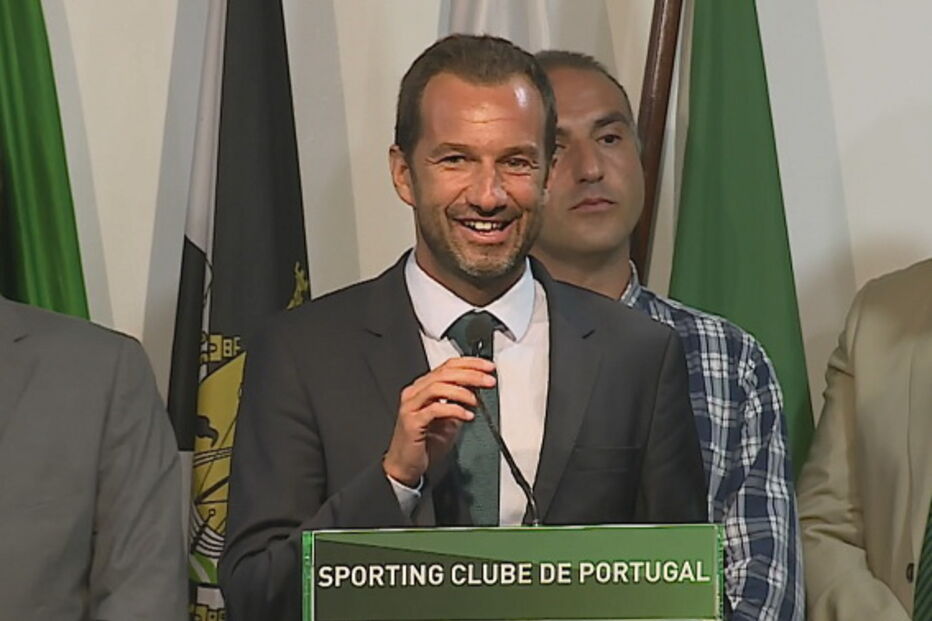Frederico Varandas na tomada de posse como presidente do Sporting