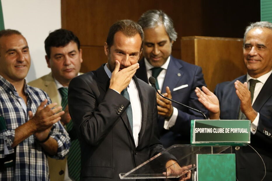 Frederico Varandas tomou ontem posse como 43º presidente do Sporting, no auditório do Estádio José Alvalade 