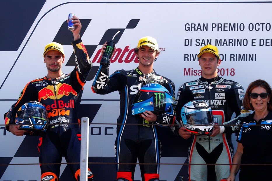 Miguel Oliveira ficou em segundo no GP de San Marino em Moto 2