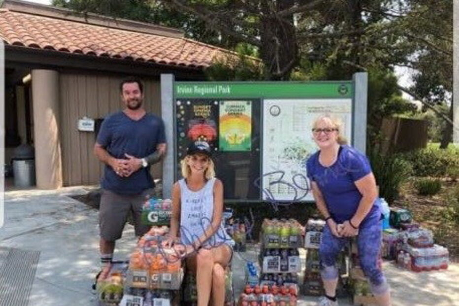 Imagens dos donativos publicadas por Ashley Bemis