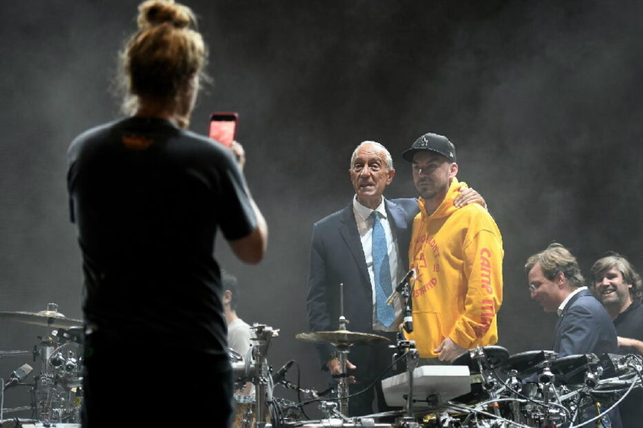 Marcelo com os Thirty Seconds to Mars