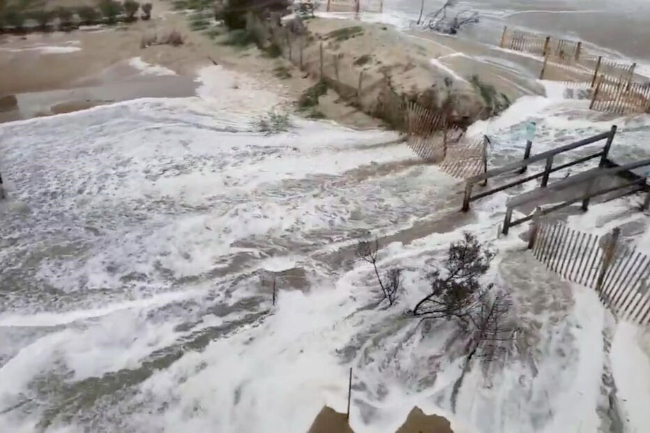 As imagens da passagem do Furacão Florence pelos Estados Unidos 