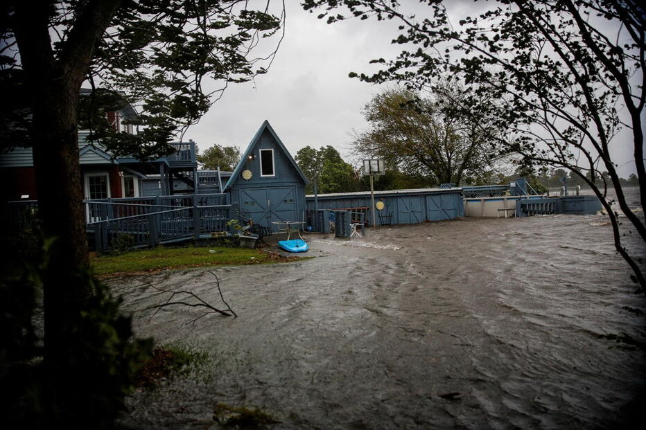 As imagens da passagem do Furacão Florence pelos Estados Unidos 