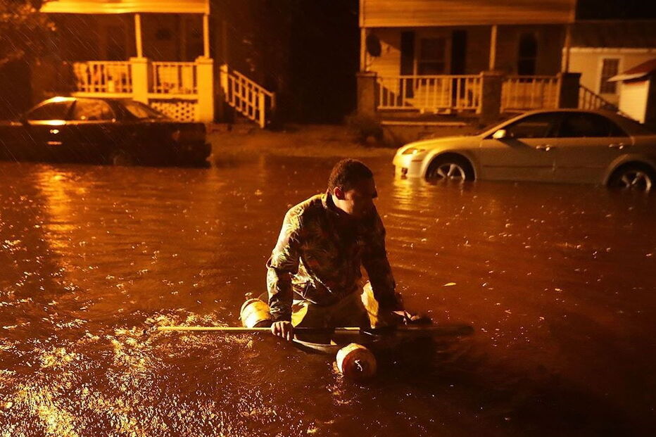 As imagens da destruição provocada pelo furacão Florence nos Estados Unidos 