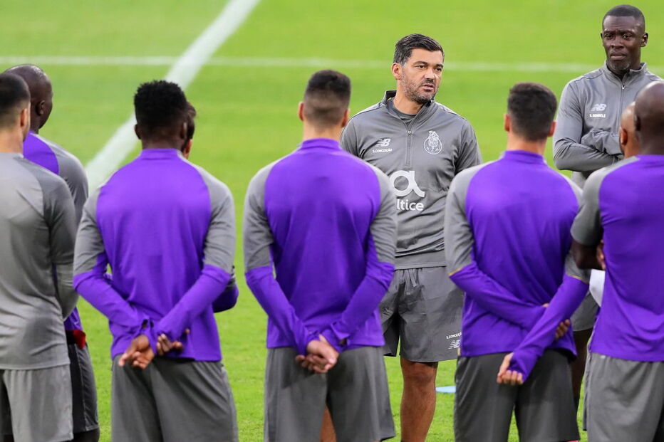 FC Porto no treino para o jogo com o Shalke na Liga dos Campeões