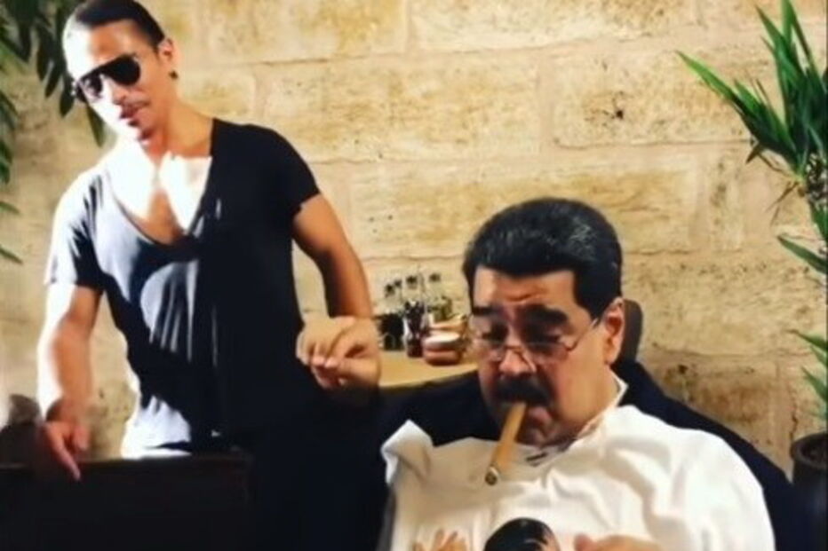Maduro apanhado a fumar charuto em restaurante de luxo