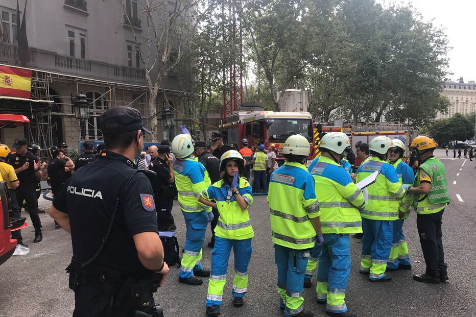 Queda de andaime no Hotel Ritz de Madrid faz um morto e 11 feridos 