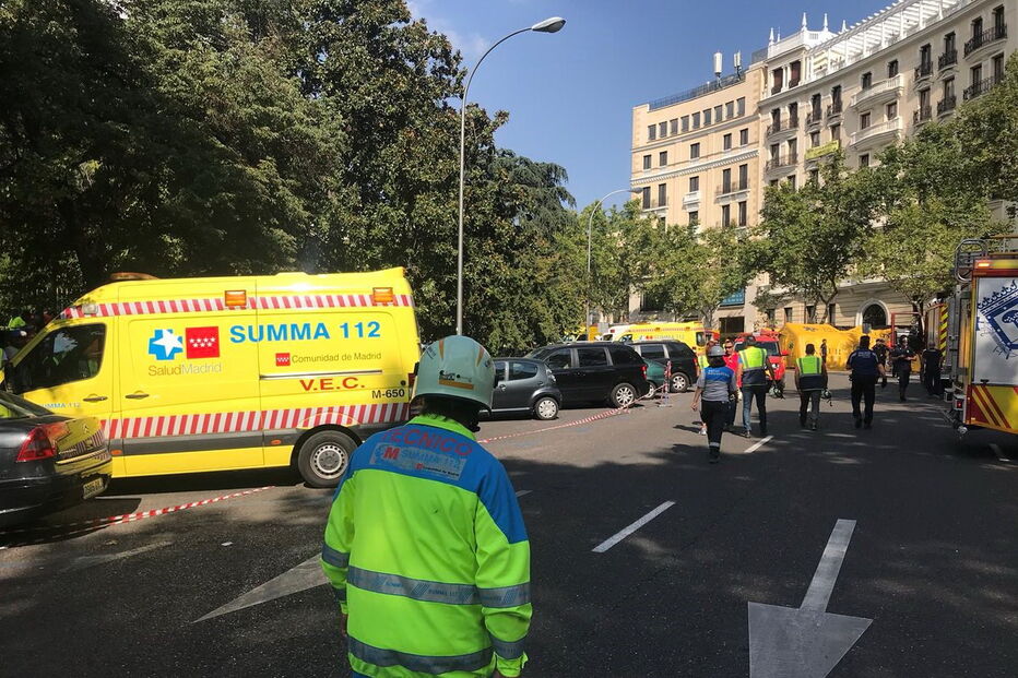 Queda de andaime no Hotel Ritz de Madrid faz um morto e 11 feridos 