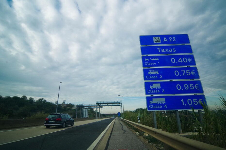 Portagem na A22, no Algarve