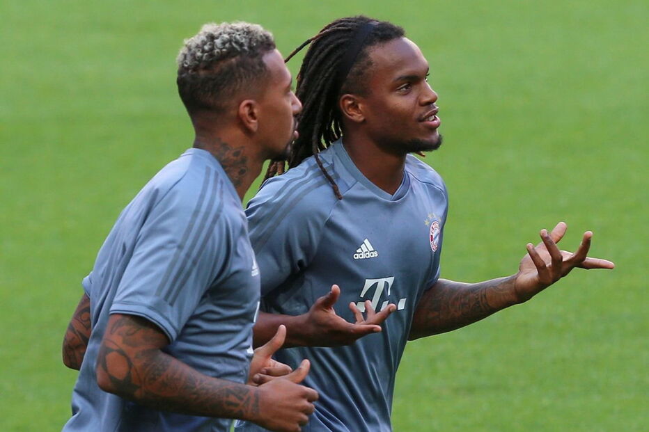 Renato Sanches treina com Boateng no Estádio da Luz