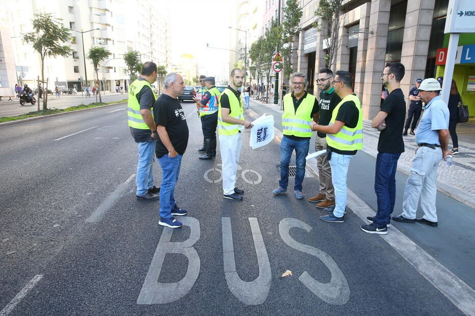 Protesto dos taxistas condicionou trânsito em Lisboa	
