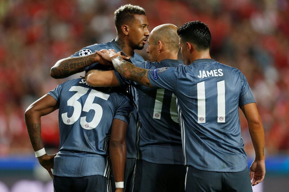 Renato Sanches no jogo entre Bayern e Benfica